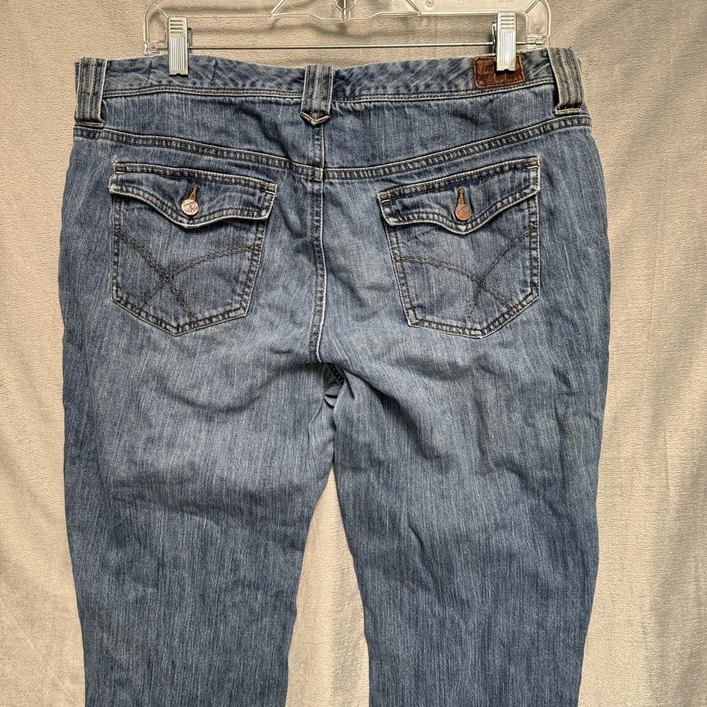 Tommy Hilfiger American Spirit Jeans Womens 14 Blue Mid Rise Flare Stretch - Picture 13 of 16